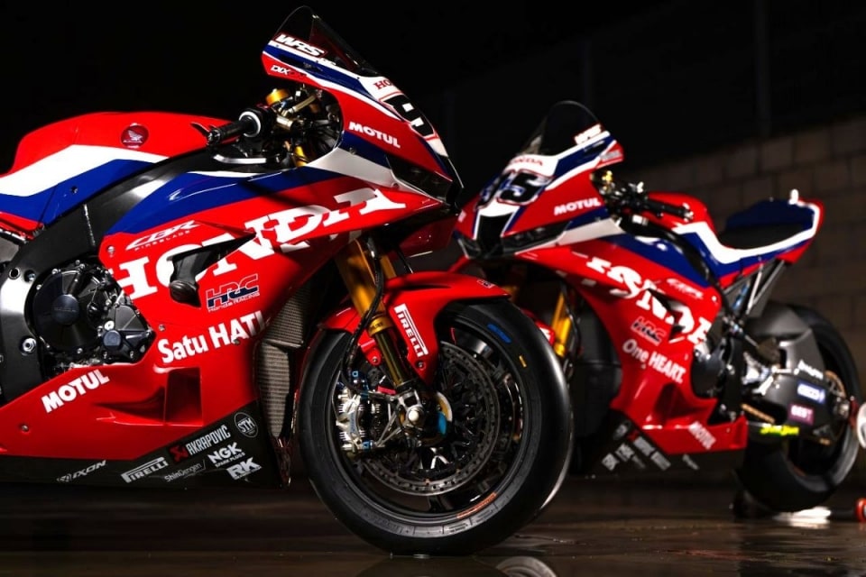 Nuova livrea tricolore per la CBR1000RR-R del team Honda HRC