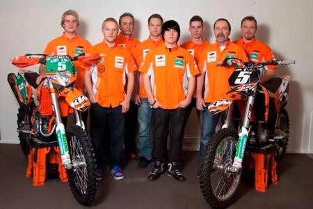 Jari Mattila in arancione. Nel 2011 correrà con il Team KTM Nordic