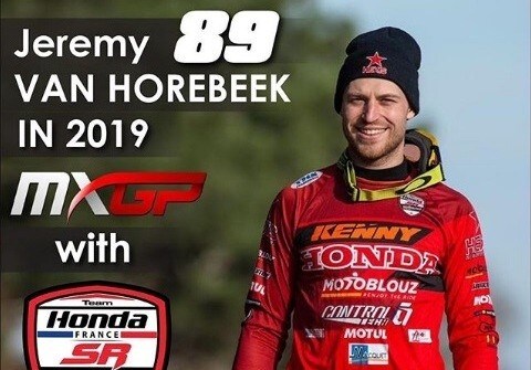 Jeremy Van Horebeek in MXGP con il Team SR Honda