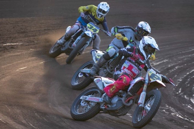 Boncinelli domina la seconda finale del Mondiale Flat Track 2023 in Ungheria