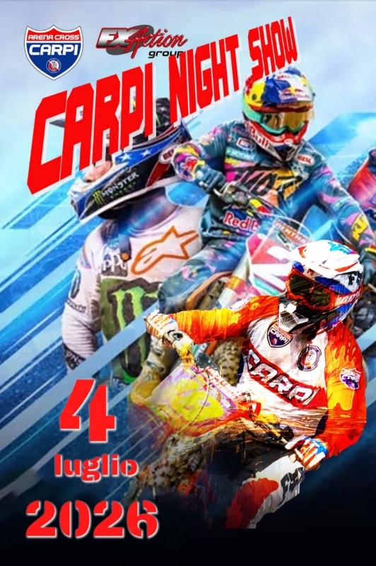 Carpi Night Show 2026: si riaccende il supercross sotto le stelle